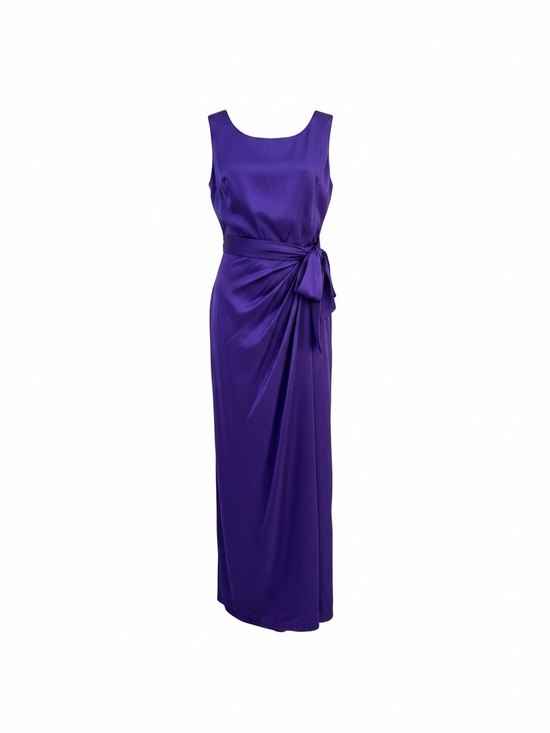 Spenser Jeremy Dresses & Skirts - Spenser Jeremy Purple Silk Sheath Sleeveless Column Tank Dress Size 4 Maxi Soft